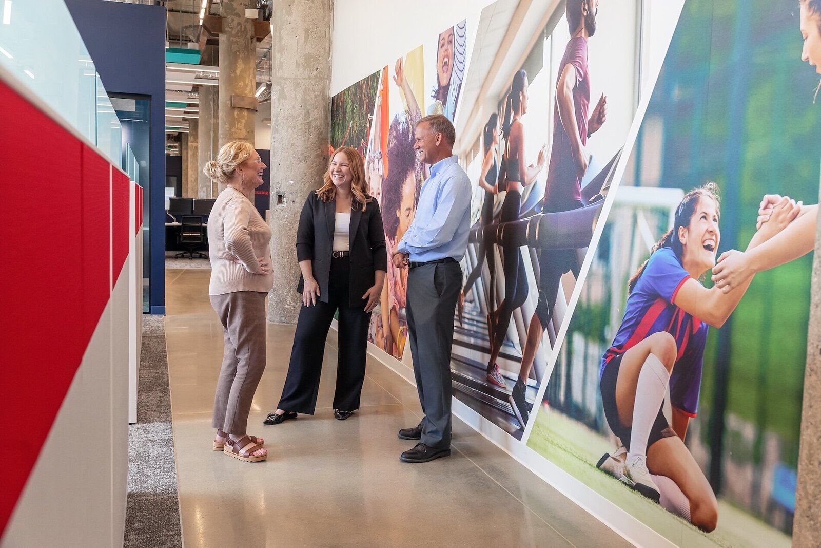 Corporate brand photography showing people at work, from Heather's Fort Wayne portfolio.